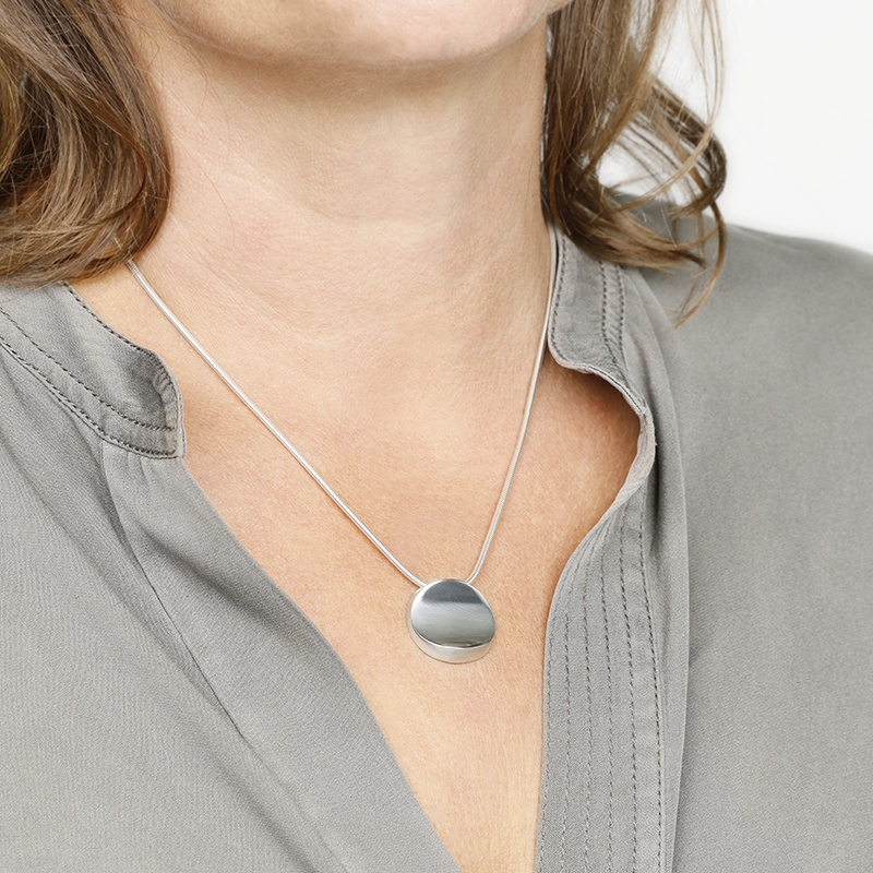 atlantic small silver pendant