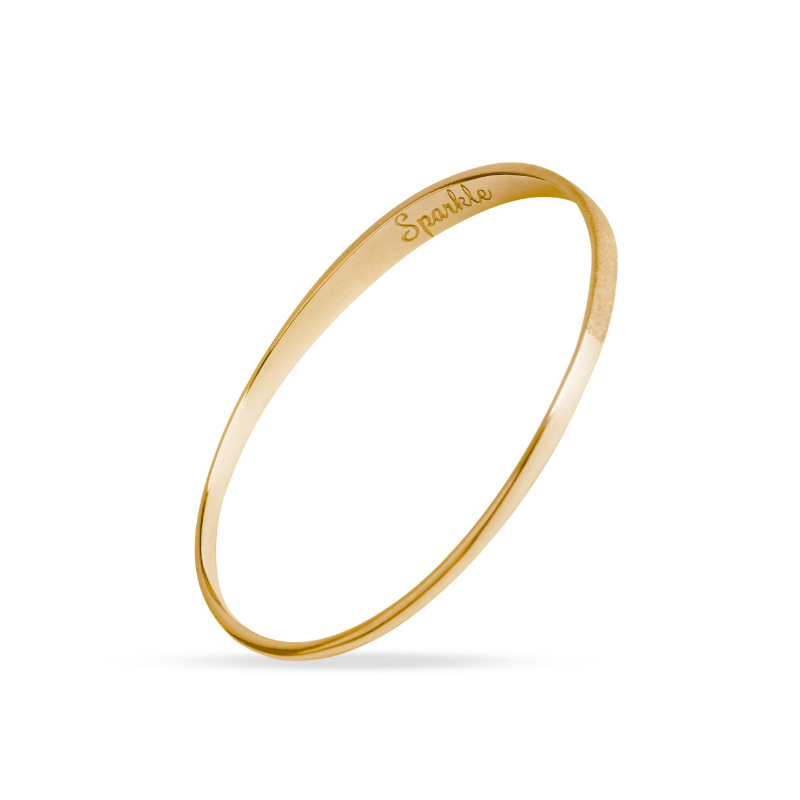 Sparkle and Dream Gold Sparkle Bangle | Maureen Lynch