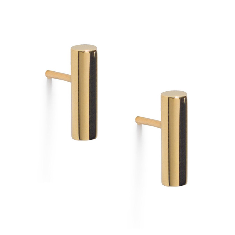 Atlantic Gold Bar Earrings