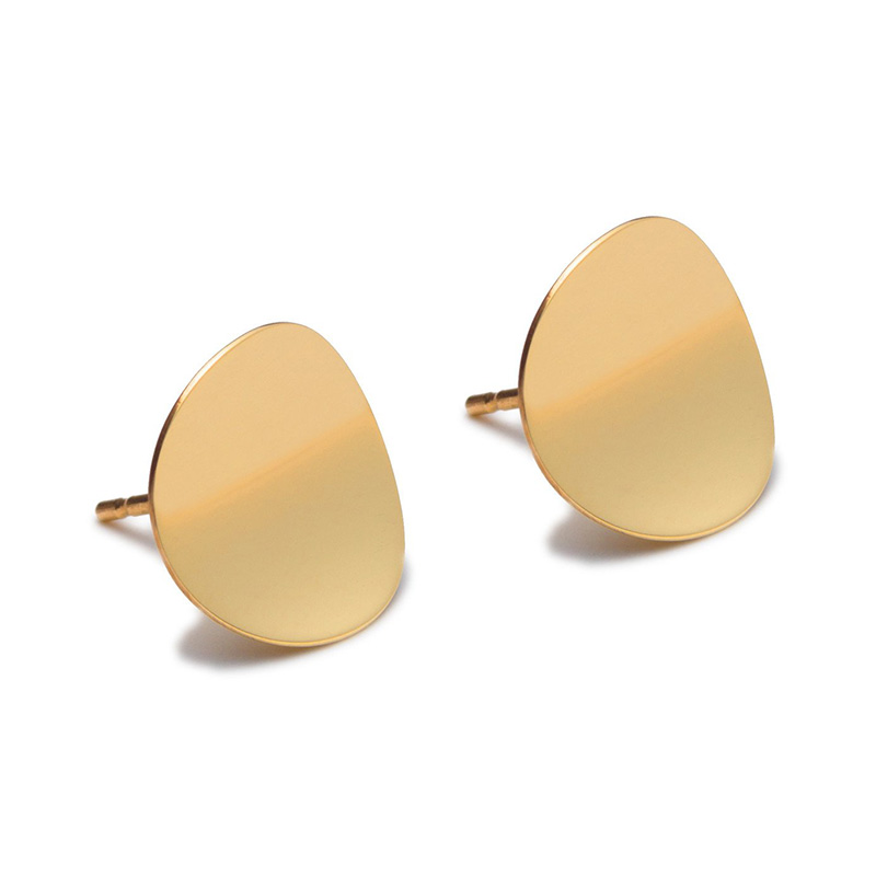 Atlantic Gold Stud Earrings