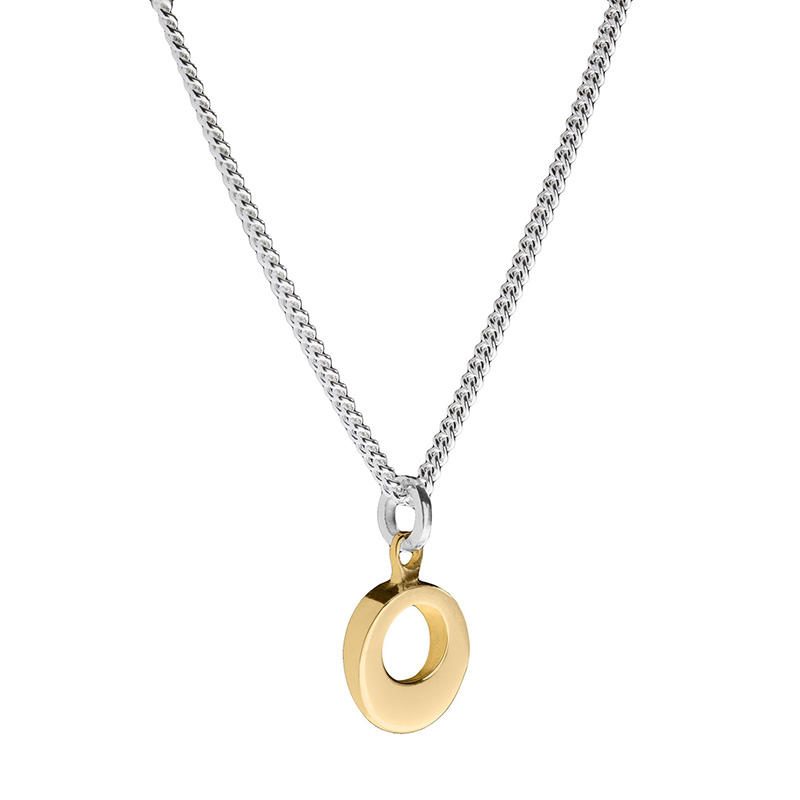 Circle of dreams silver and gold necklace