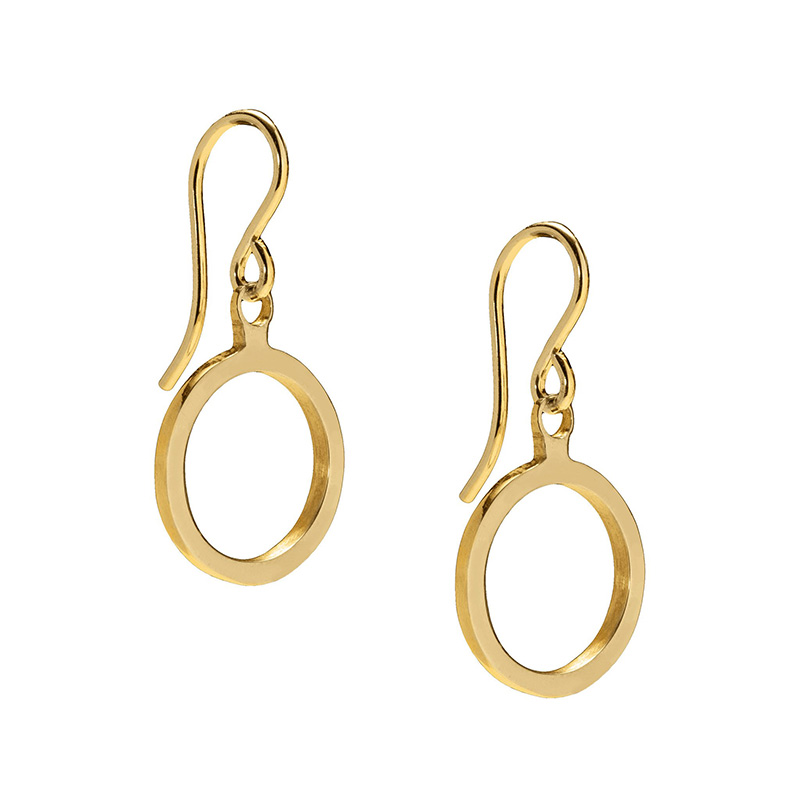 Daisy Days gold swing earrings