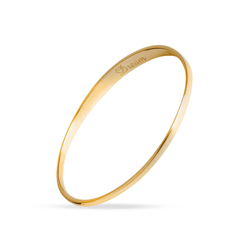 Sparkle and dream gold dream bangle