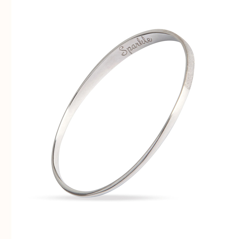 Sparkle and dream silver sparkle bangle
