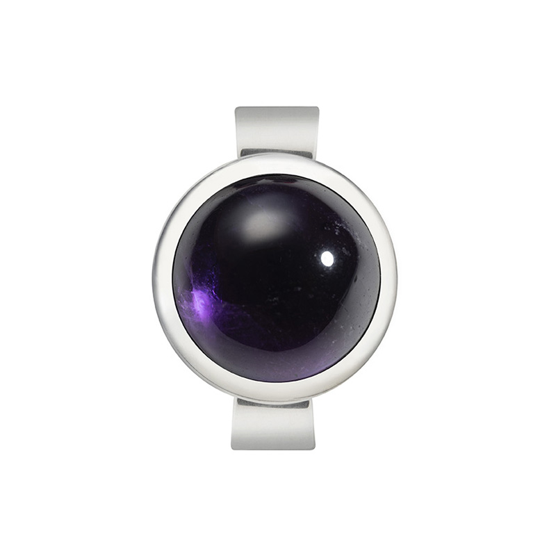 Balance Amethyst Silver Ring