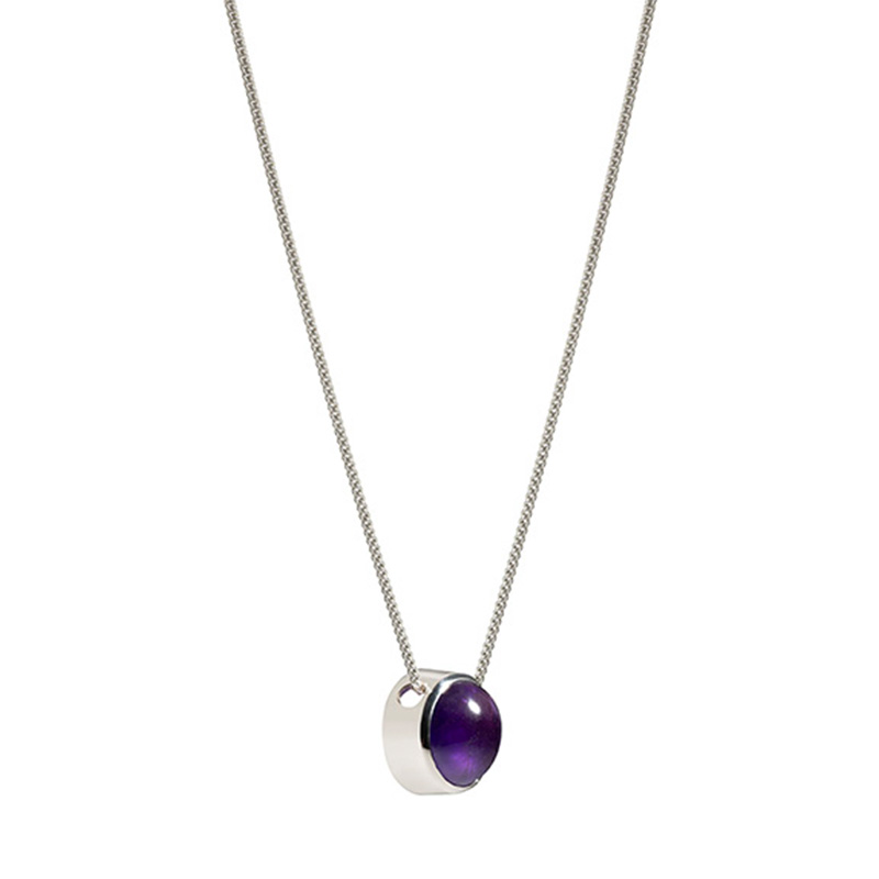 Balance large amethyst pendant