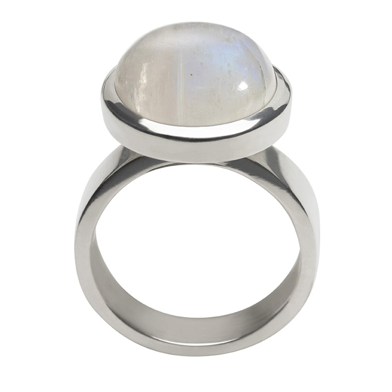 Balance Moonstone Silver Ring
