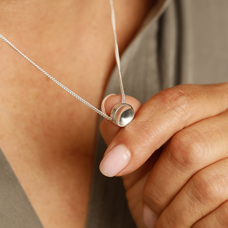 reflections mini silver pendant